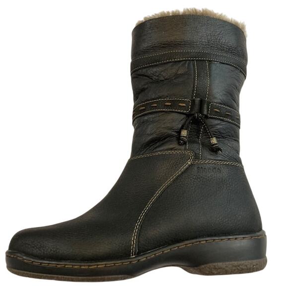 Blondo, Martine Suede Boots Black Winter Fur, Aqua Protected - Picture 3 of 8